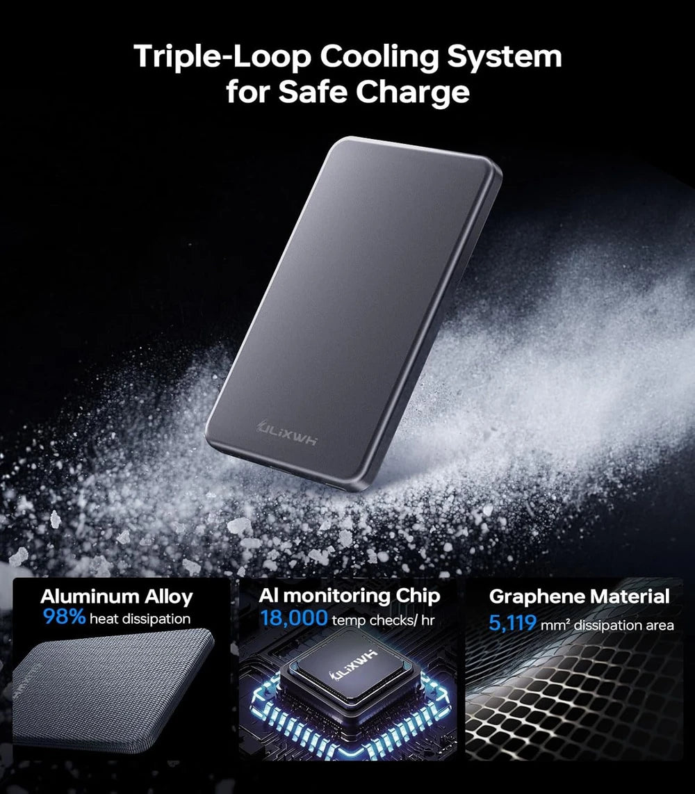 Ultra Slim Magnetic Portable Charger