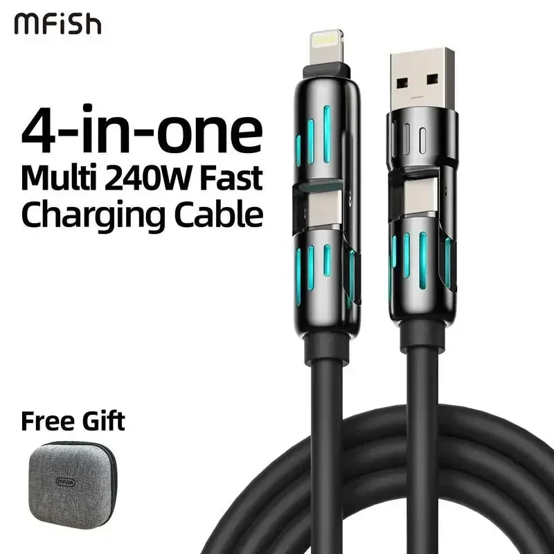 Four-in-One Multi-Function Charging Cable