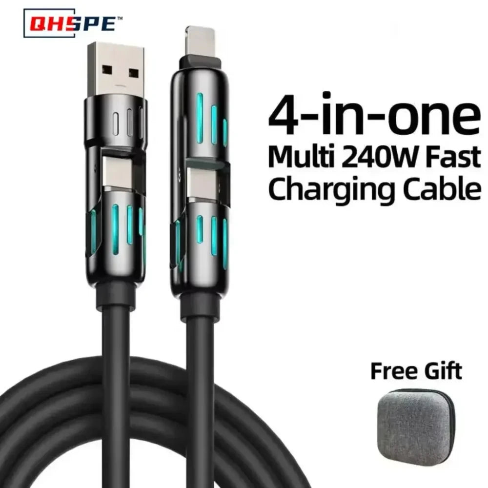 Four-in-One Multi-Function Charging Cable