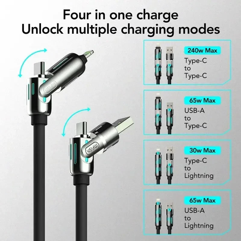 Four-in-One Multi-Function Charging Cable